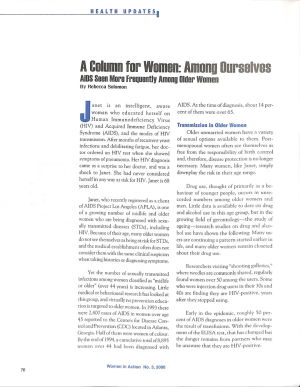 Cover of A Column for Women: Among Ourselves