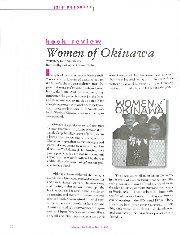 Cover of Women of Okinawa