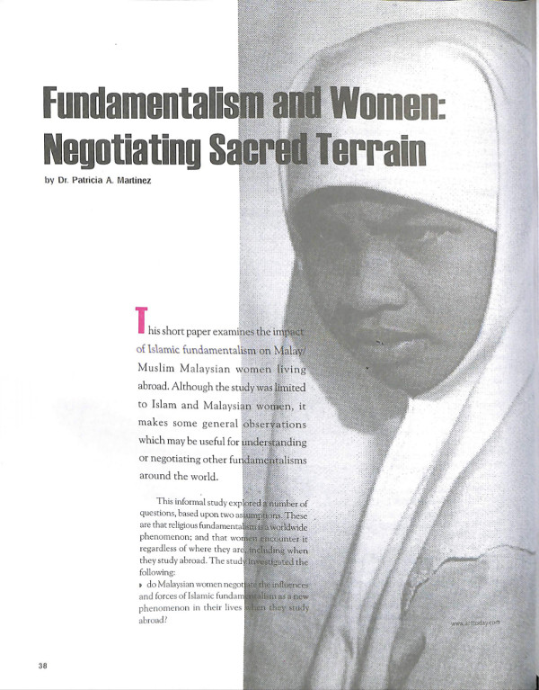 Cover of Fundamentalism and Women Negotiating Sacred Terrain