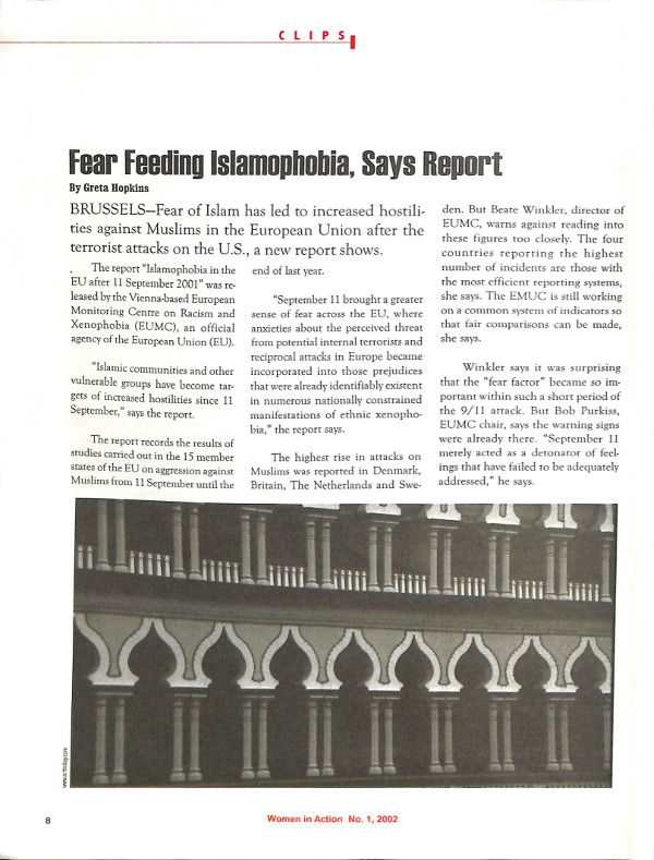 Cover of Fear Feeding Islamophobia, Says Report