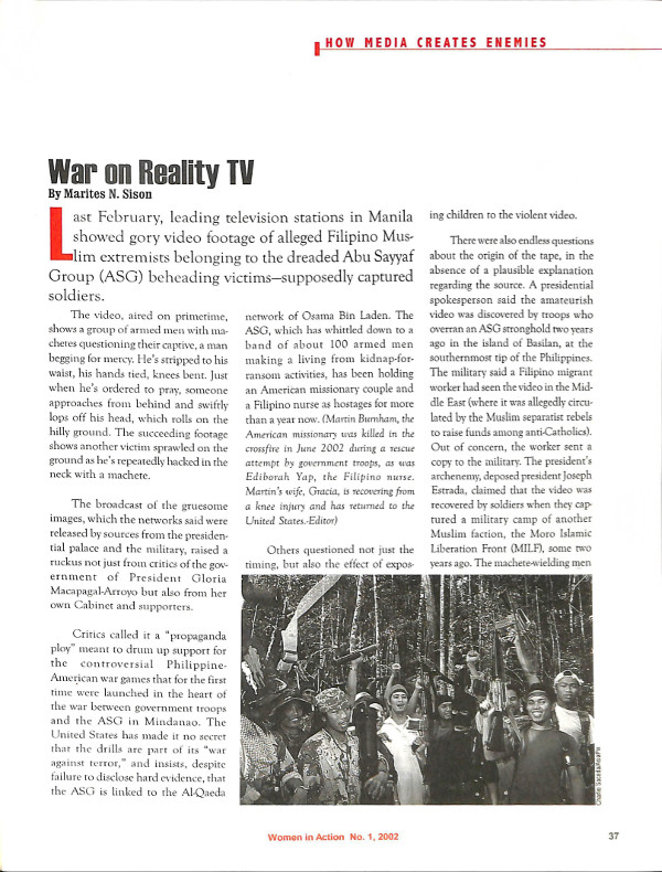 Cover of War on Reality TV