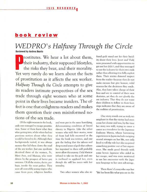 Cover of WEDPRO's Halfway Through the Circle