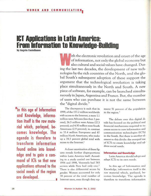 Cover of ICT Applications in Latin America: From Information to Knowledge-Building