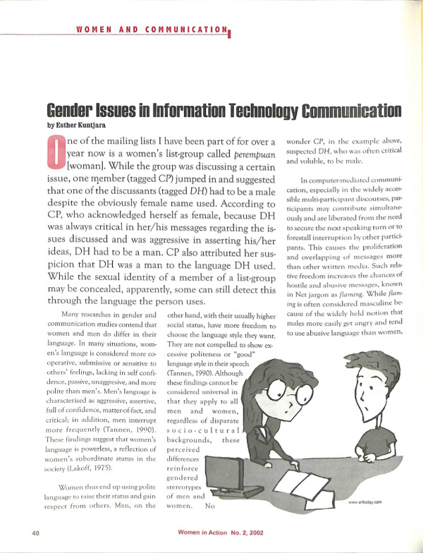 Cover of Gender Issues In Information Technology Communication