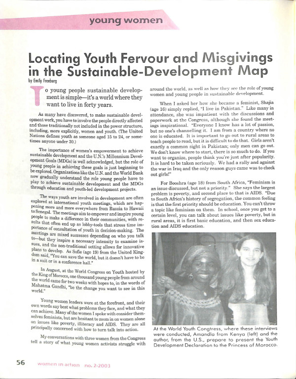 Cover of Locating Youth Fervour and Misgivings in the Sustainable-Development Map