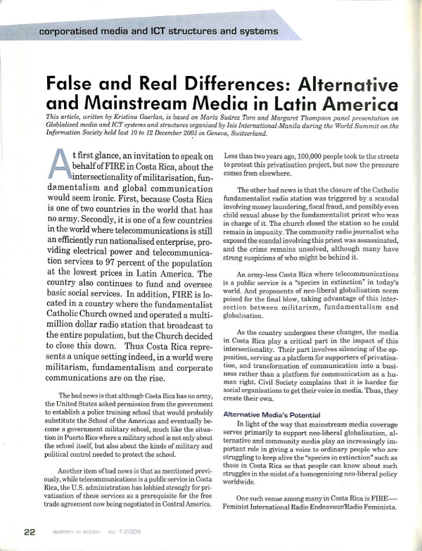 Cover of False and Real Differences: Alternative and Mainstream Media in Latin America