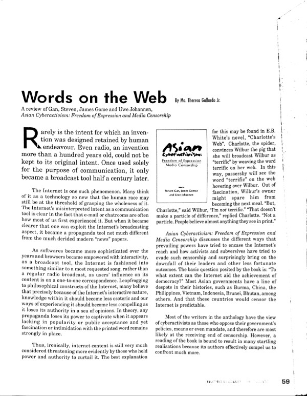 Cover of Words on the Web