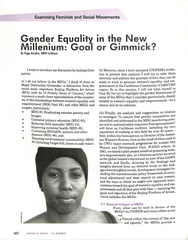 Cover of Gender Equality in the New Millenium: Goal or Gimmick?