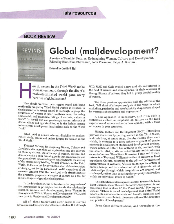 Cover of Global (mal)development?