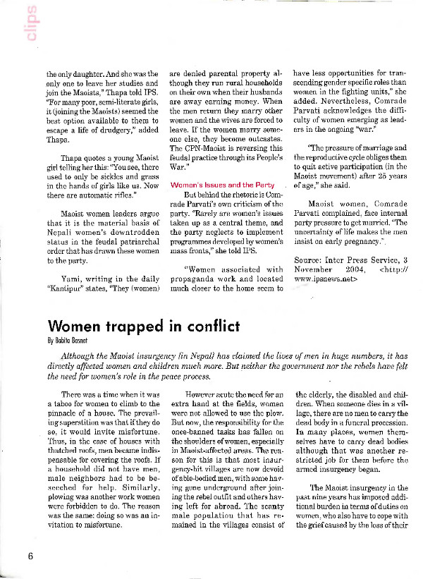 Cover of Women trapped in conflict