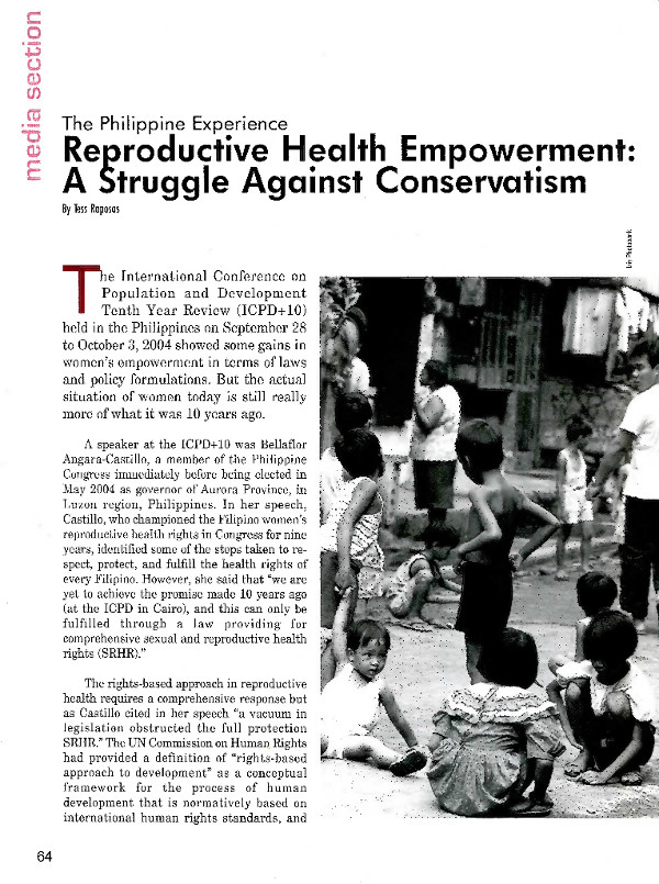 Cover of Reproductive Health Empowerment: A Struggle Against Conservatism