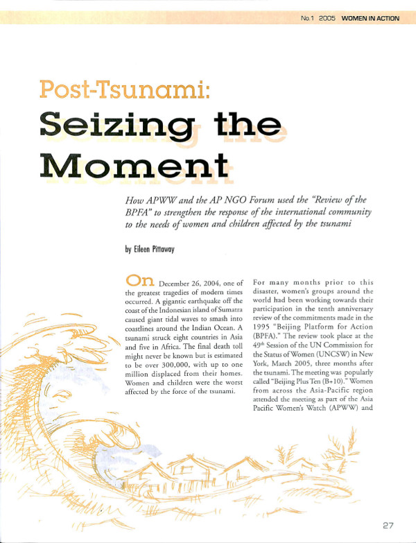 Cover of Post-Tsunami: Seizing Moment