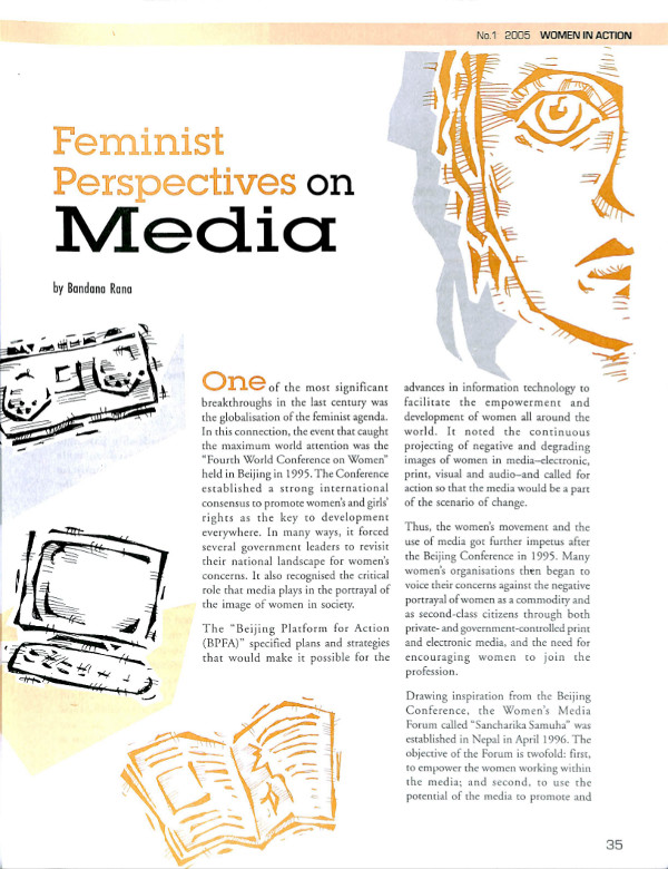 Cover of Feminist Perspectives on Media