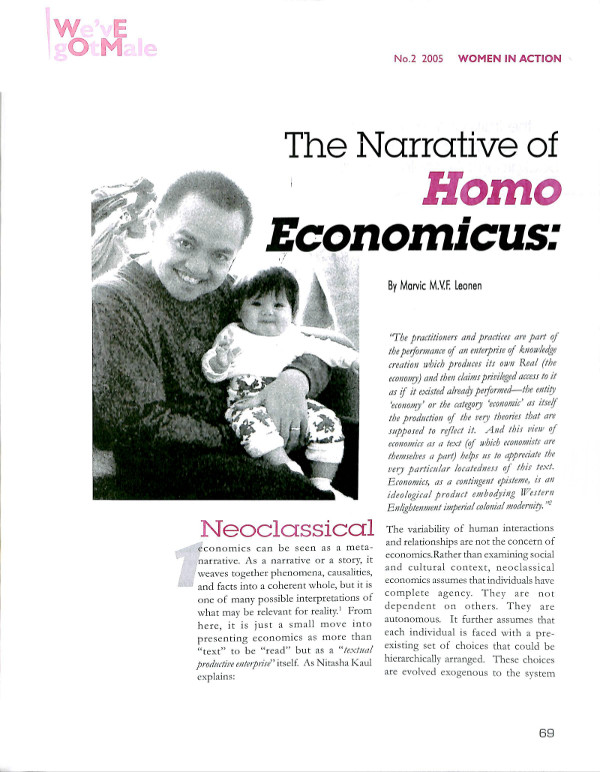 Cover of The Narrative of Homo Economicus: