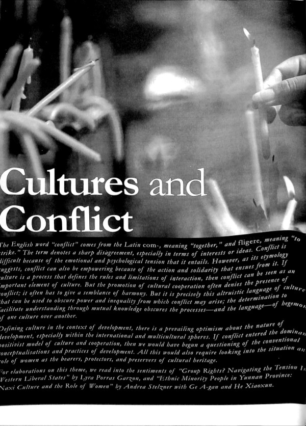 Cover of Cultures and Conflict