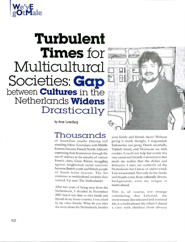 Cover of Turbulent Times for Multicultural Societies: Gap between Cultures in the Netherlands Widens Drastically