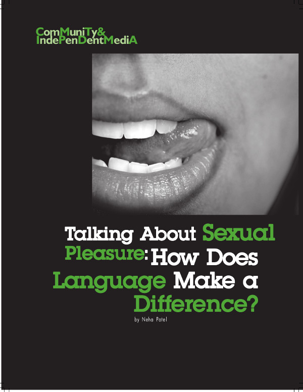 Cover of Talking About Sexual Pleasure: How Does Language Make a Difference?