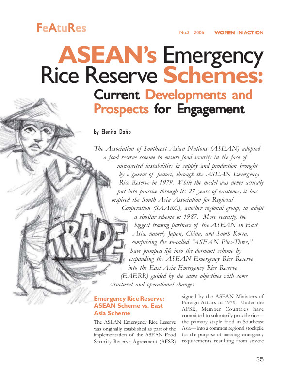 Cover of ASEAN’s Emergency Rice Reserve Schemes: Current Developments and Prospects for Engagement