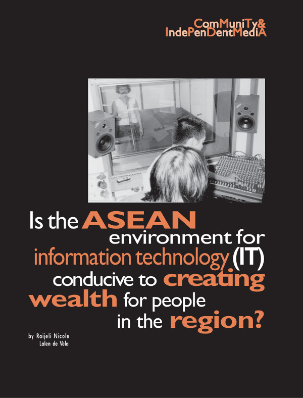 Cover of Is the ASEAN environment for information technology (IT) conducive to creating wealth for people in the region?