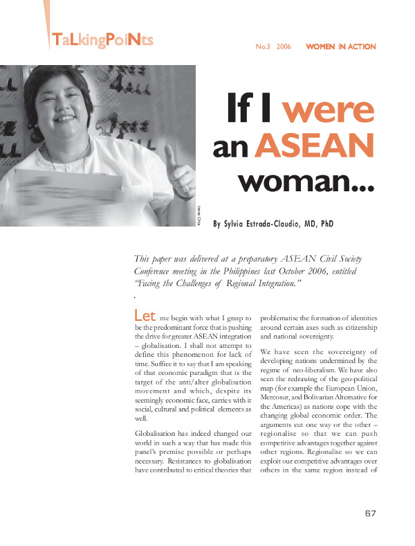 Cover of If I were an ASEAN woman...