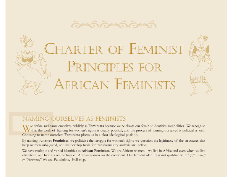 Cover of Charter of feminist principles for African feminists