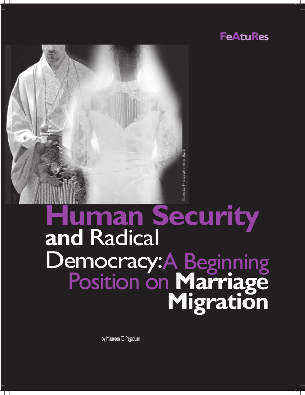 Cover of Human Security and Radical Democracy: A Beginning Position on Marriage Migration