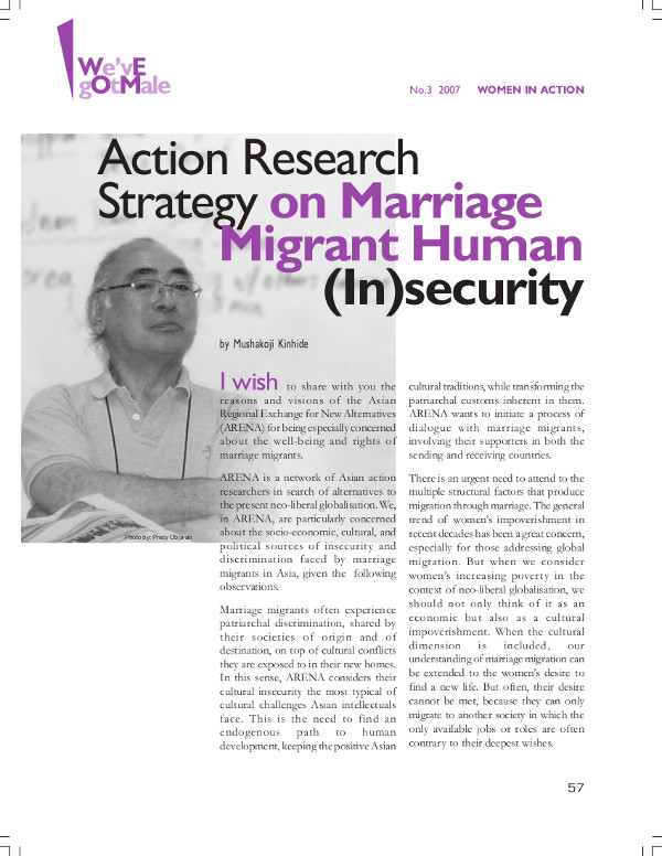 Cover of Action Research Strategy on Marriage Migrant Human (In)security