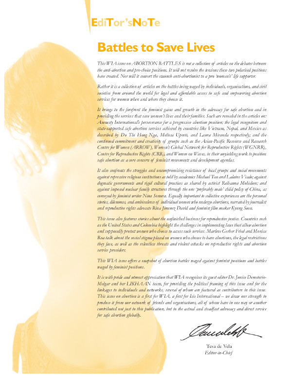 Cover of Battles to Save Lives (Editorial)