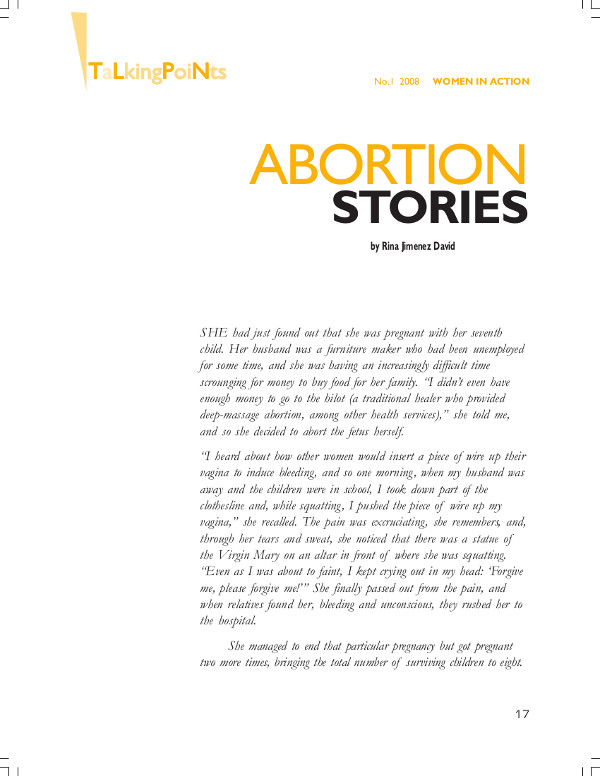 Cover of Abortion stories