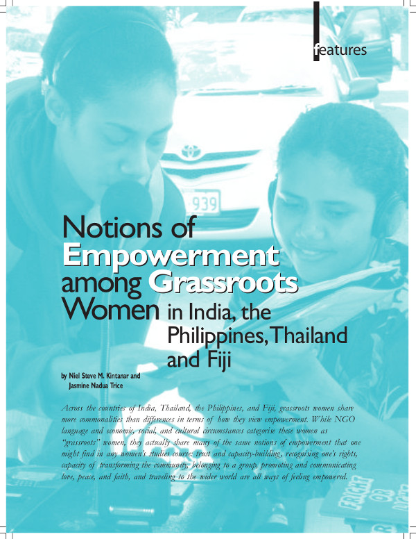 Cover of Notions of Empowerment among Grassroots Women in India, the Philippines, Thailand and Fiji