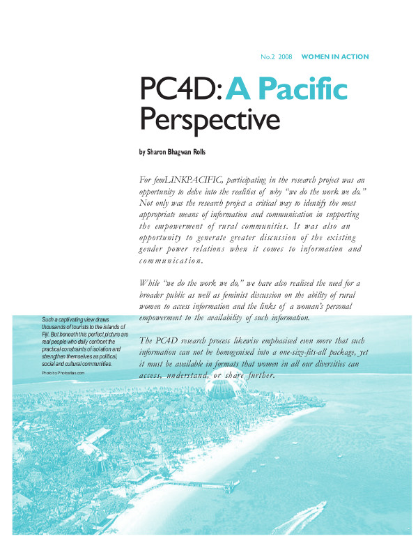 Cover of PC4D: A Pacific Perspective