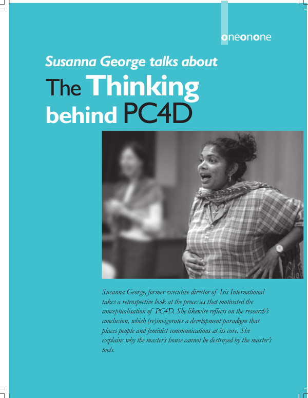 Cover of Susanna George talks about The Thinking behind PC4D