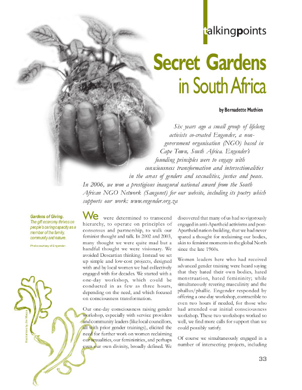 Cover of Secret Gardens in South Africa