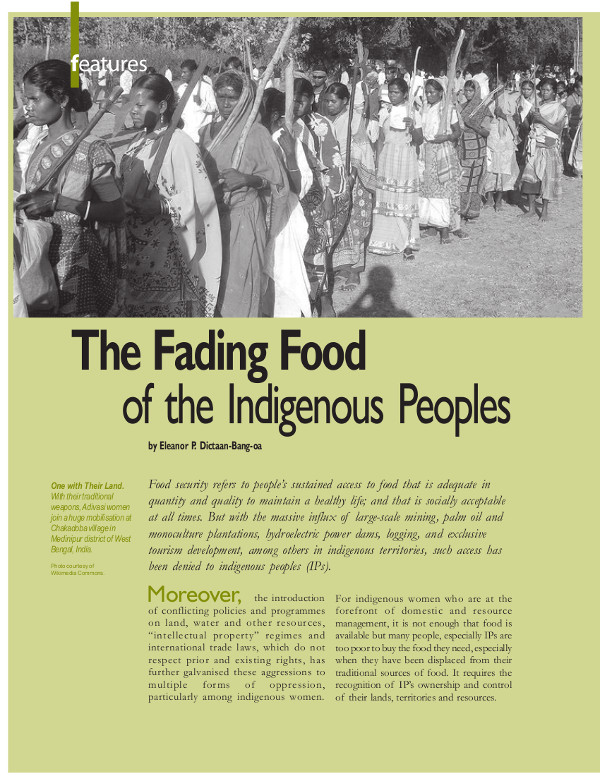 Cover of The Fading Food of the Indigenous Peoples