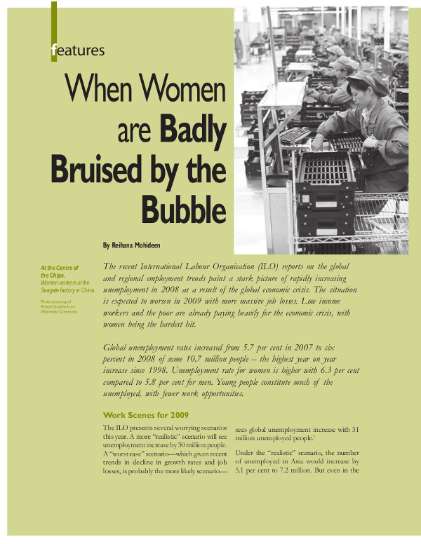 Cover of When Women are Badly Bruised by the Bubble