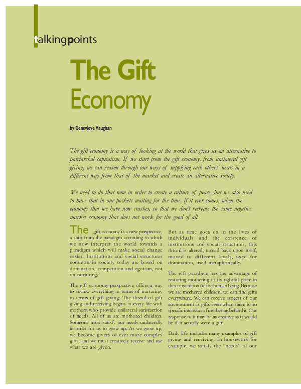 Cover of The Gift Economy