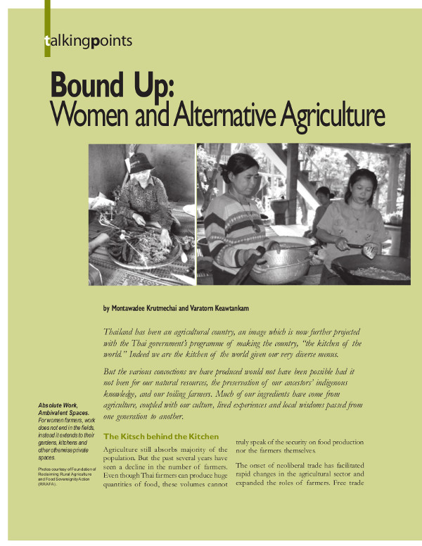 Cover of Bound Up: Women and Alternative Agriculture