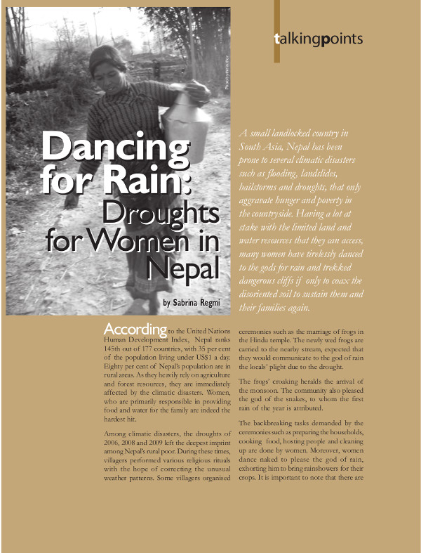 Cover of Dancing for Rain: Droughts for Women in Nepal