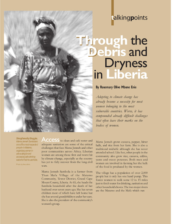 Cover of Through the Debris and Dryness in Liberia