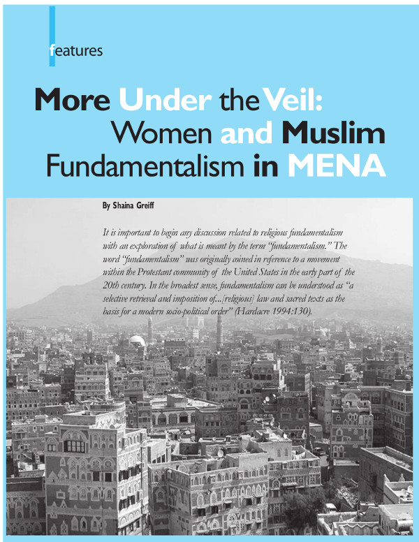 Cover of More Under the Veil: Women and Muslim Fundamentalism in MENA