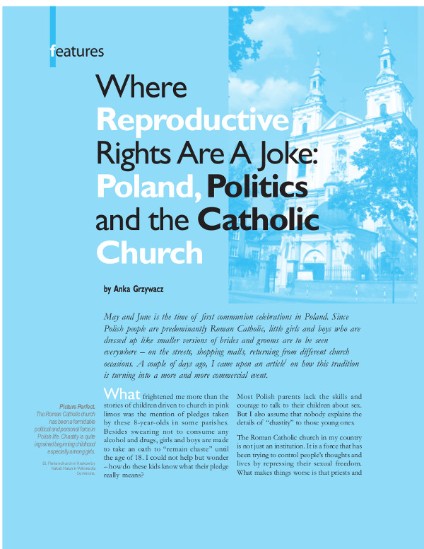 Cover of Where Reproductive Rights Are A Joke: Poland, Politics and the Catholic Church