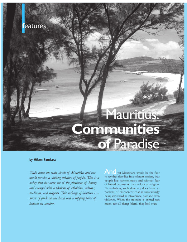 Cover of Mauritius: Communities of Paradise