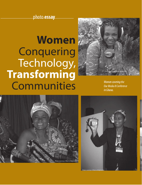 Cover of Photo essay: Women Conquering Technology,  Transforming Communities