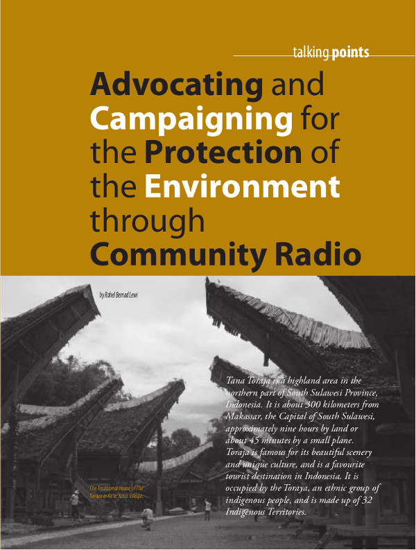 Cover of Advocating and Campaigning for the Protection of the Environment through Community Radio