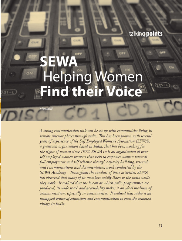 Cover of SEWA: Helping Women Find their Voice