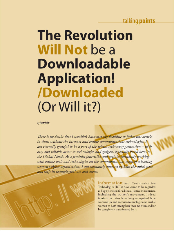 Cover of The Revolution Will Not be a Downloadable Application!/Downloaded (Or Will it?)