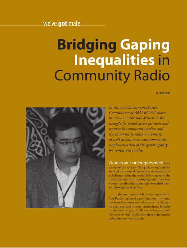 Cover of Bridging Gaping Inequalities in Community Radio