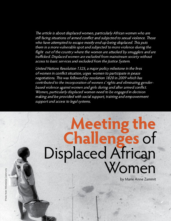 Cover of Meeting the Challenges of Displaced African Women 